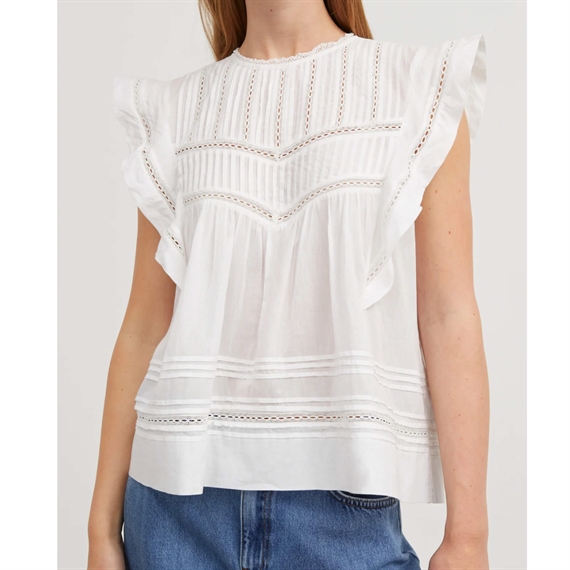 Skall Studio Mirabelle Top, Optic White 